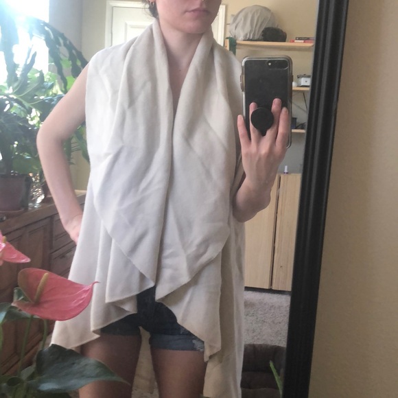 Cream Multi use shawl - Picture 3 of 3